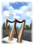 Blevins Harp　Encore34 (Black Walnut)