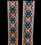 ハープ用　刺繍ストラップ　ベージュ